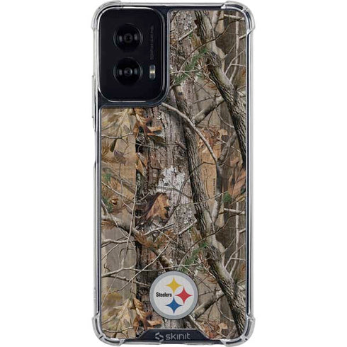 NFL Pittsburgh Steelers Realtree AP Camo Moto G Power 5G (2024) Clear Case