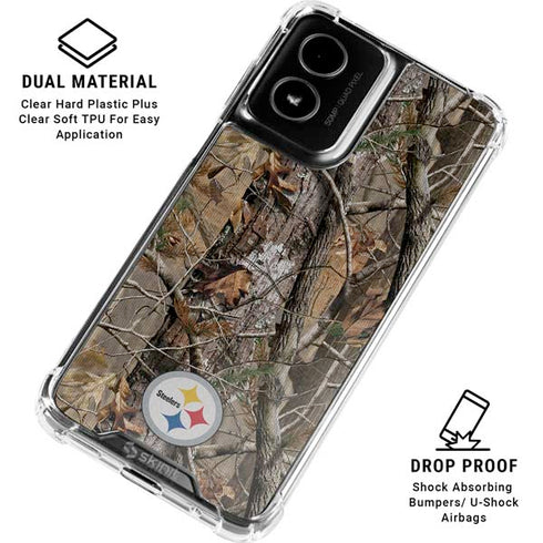 NFL Pittsburgh Steelers Realtree AP Camo Moto G Power 5G (2024) Clear Case