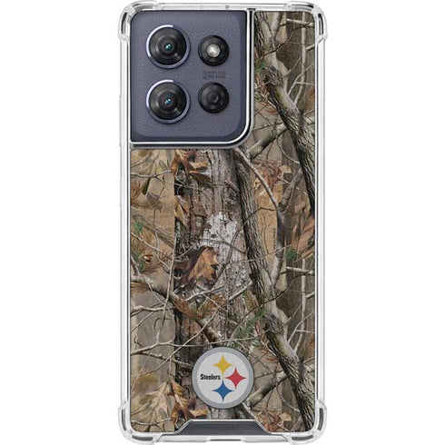 NFL Pittsburgh Steelers Realtree AP Camo Moto G Power 5G (2025) Clear Case