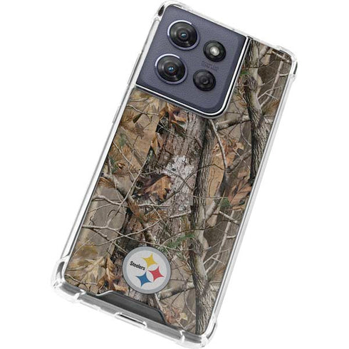 NFL Pittsburgh Steelers Realtree AP Camo Moto G Power 5G (2025) Clear Case