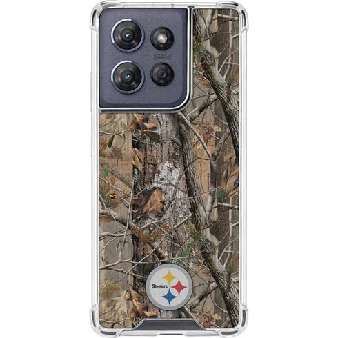 NFL Pittsburgh Steelers Realtree AP Camo Moto G Stylus 5G (2025) Clear Case