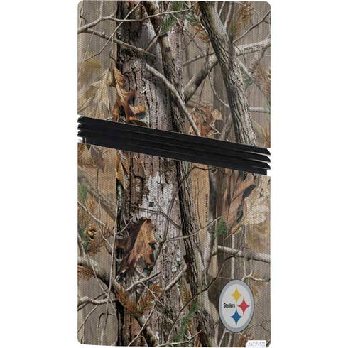 NFL Pittsburgh Steelers Realtree AP Camo PS5 Pro Console Skin