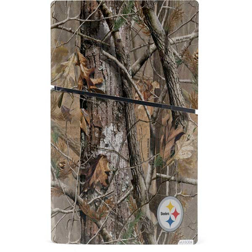 NFL Pittsburgh Steelers Realtree AP Camo PS5 Slim Digital Edition Console Skin