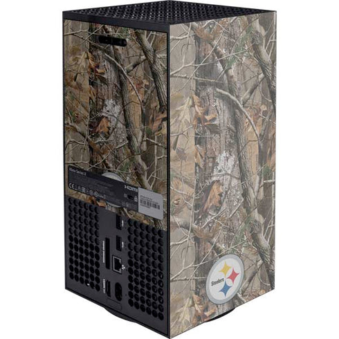 NFL Pittsburgh Steelers Realtree AP Camo XBox Series X Digital Edition Console Skin