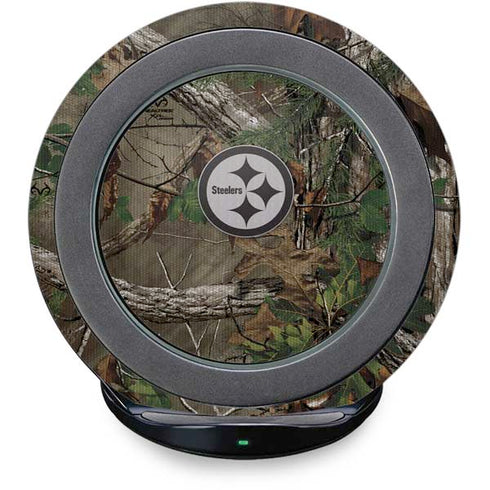 NFL Pittsburgh Steelers Realtree Xtra Green Camo Fast Charge Wireless Charging Stand Skin