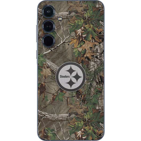 NFL Pittsburgh Steelers Realtree Xtra Green Camo Galaxy A55 5G Skin