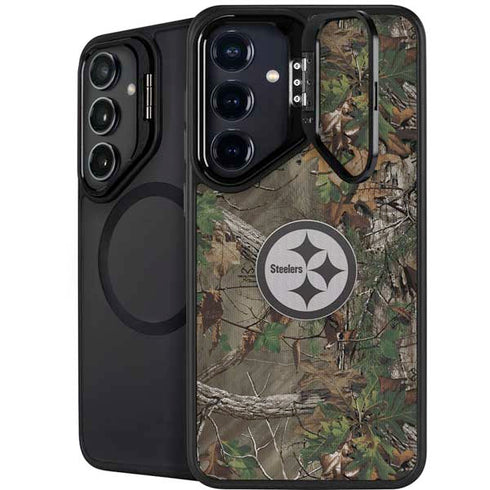 NFL Pittsburgh Steelers Realtree Xtra Green Camo Galaxy S25 Kickstand Case