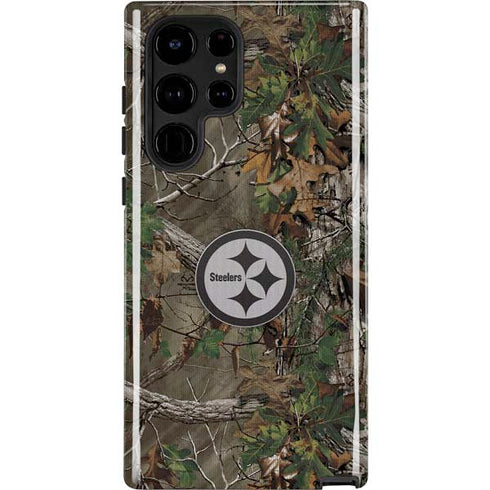 NFL Pittsburgh Steelers Realtree Xtra Green Camo Galaxy S25 Ultra Impact Case