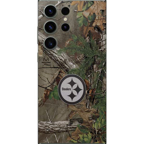 NFL Pittsburgh Steelers Realtree Xtra Green Camo Galaxy S24 Ultra Skin