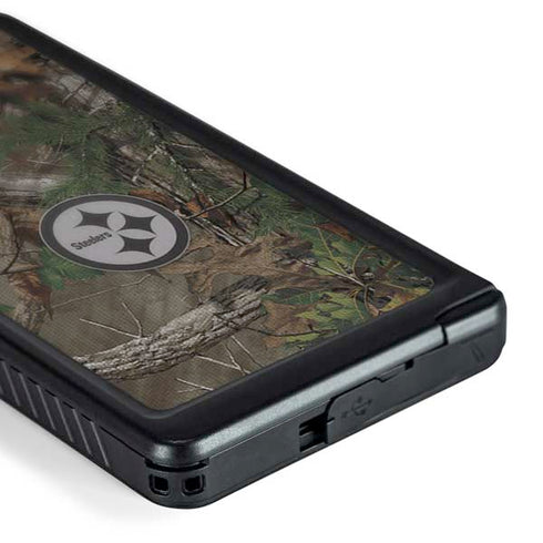 NFL Pittsburgh Steelers Realtree Xtra Green Camo Galaxy S24 Ultra Waterproof Case