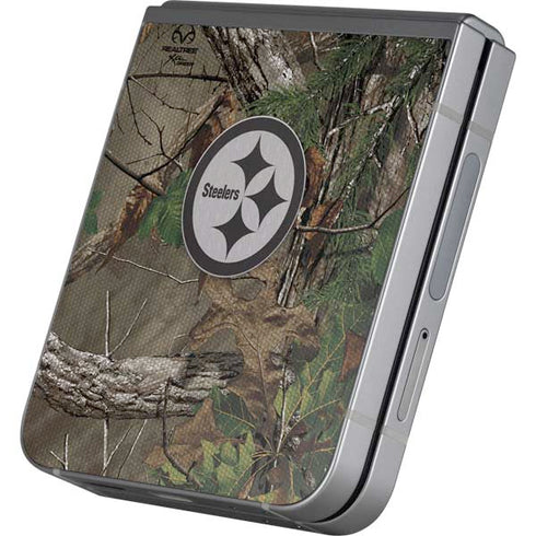 NFL Pittsburgh Steelers Realtree Xtra Green Camo Galaxy Z Flip6 Skin