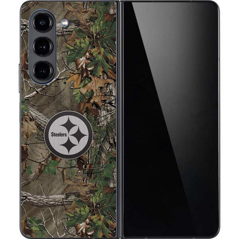 NFL Pittsburgh Steelers Realtree Xtra Green Camo Galaxy Z Fold5 5G Skin