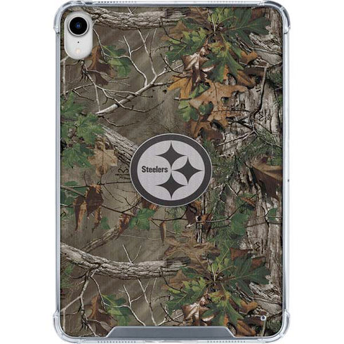 NFL Pittsburgh Steelers Realtree Xtra Green Camo iPad 11th Gen (2025) Clear Case
