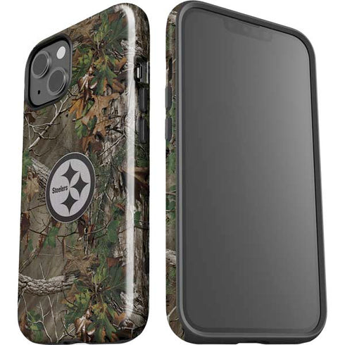 NFL Pittsburgh Steelers Realtree Xtra Green Camo iPhone 15 Impact Case