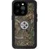 NFL Pittsburgh Steelers Realtree Xtra Green Camo iPhone 15 Pro Waterproof Case