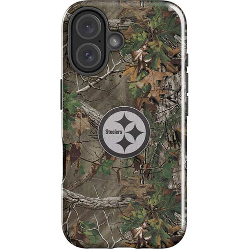 NFL Pittsburgh Steelers Realtree Xtra Green Camo iPhone 16 Impact Case
