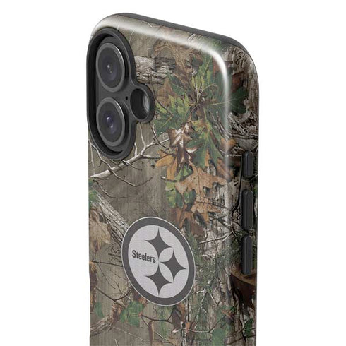 NFL Pittsburgh Steelers Realtree Xtra Green Camo iPhone 16 Impact Case