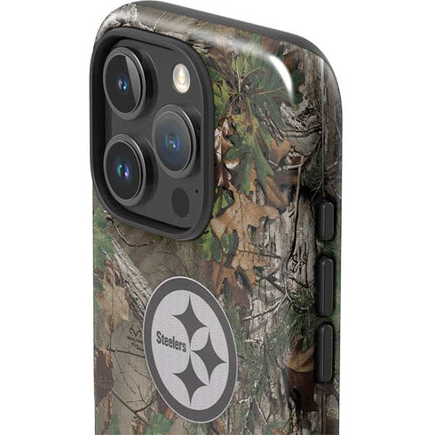 NFL Pittsburgh Steelers Realtree Xtra Green Camo iPhone 16 Pro Impact Case