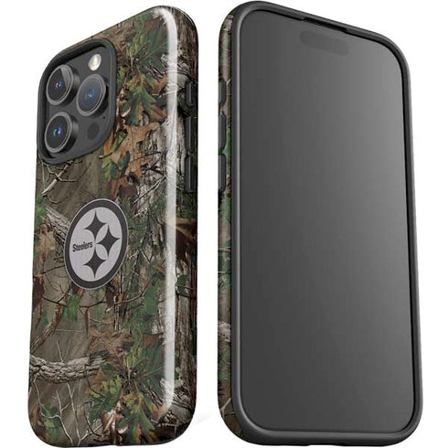 NFL Pittsburgh Steelers Realtree Xtra Green Camo iPhone 16 Pro Impact Case