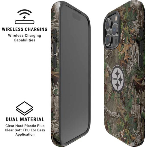 NFL Pittsburgh Steelers Realtree Xtra Green Camo iPhone 16 Pro Magsafe Impact Case