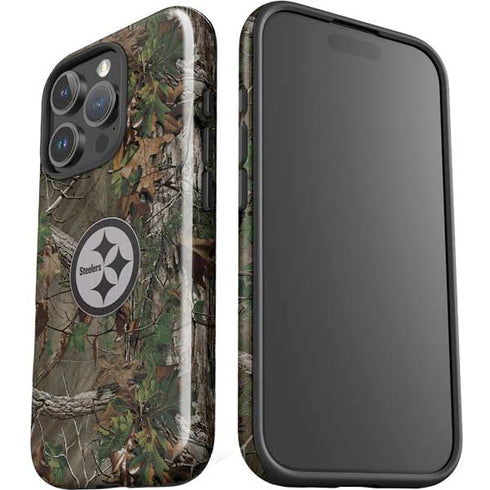 NFL Pittsburgh Steelers Realtree Xtra Green Camo iPhone 16 Pro Max Impact Case