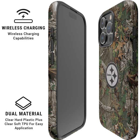 NFL Pittsburgh Steelers Realtree Xtra Green Camo iPhone 16 Pro Max Magsafe Impact Case