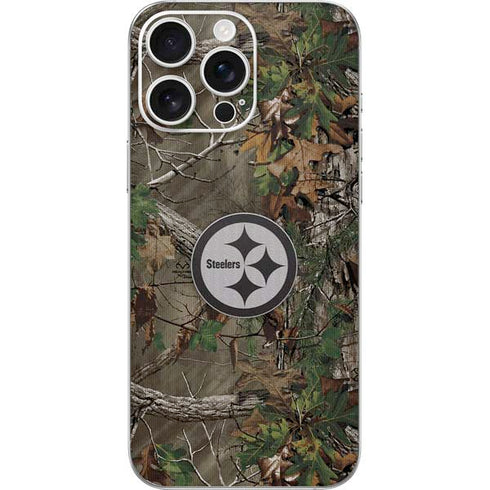 NFL Pittsburgh Steelers Realtree Xtra Green Camo iPhone 16 Pro Max Skin