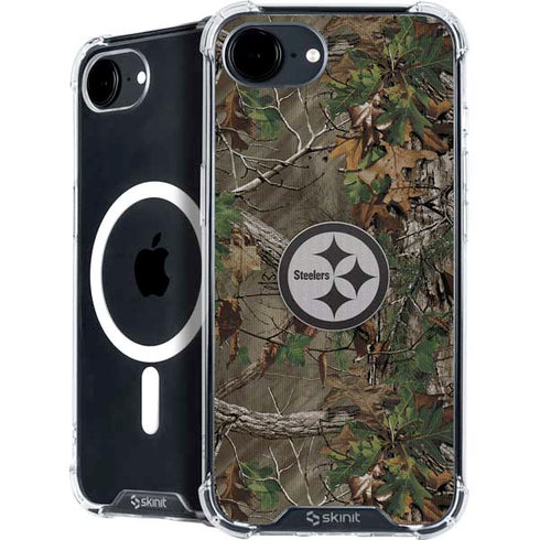 NFL Pittsburgh Steelers Realtree Xtra Green Camo iPhone 16e MagSafe Case