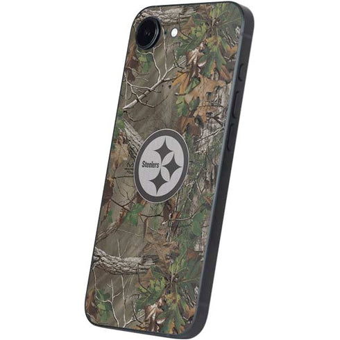NFL Pittsburgh Steelers Realtree Xtra Green Camo iPhone 16e Skin