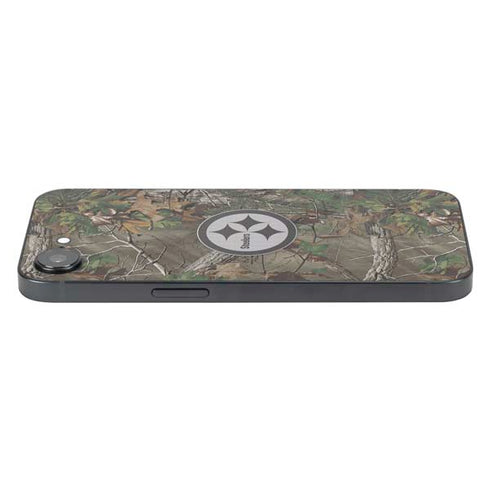 NFL Pittsburgh Steelers Realtree Xtra Green Camo iPhone 16e Skin