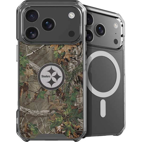 NFL Pittsburgh Steelers Realtree Xtra Green Camo iPhone 18 Pro MagSafe Case