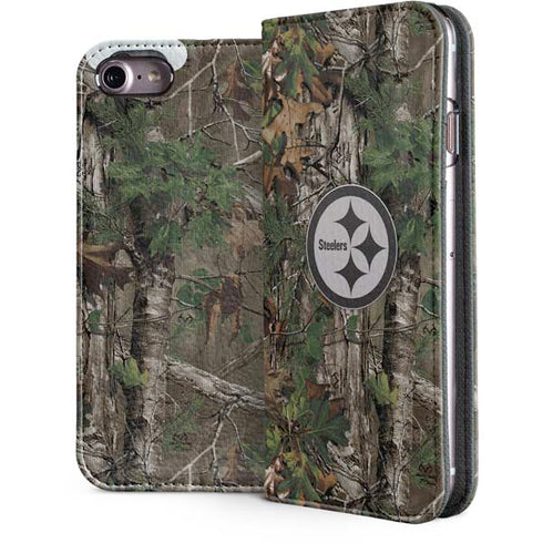 NFL Pittsburgh Steelers Realtree Xtra Green Camo iPhone 7 Folio Case