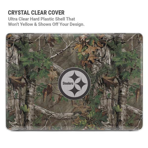 NFL Pittsburgh Steelers Realtree Xtra Green Camo MacBook Pro 14in (2021-24) Case plus Skin
