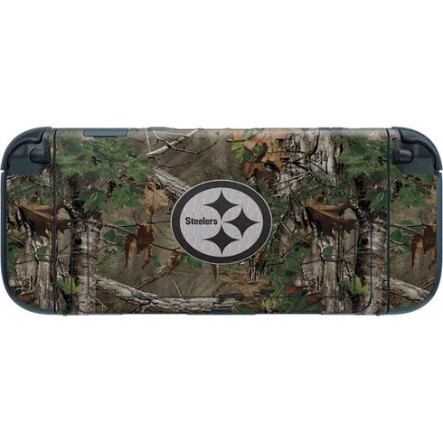 NFL Pittsburgh Steelers Realtree Xtra Green Camo Nintendo Switch 2 (2025) with Joy-Con Skin