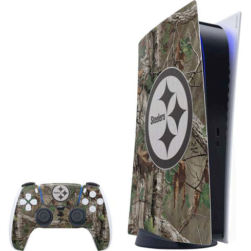 NFL Pittsburgh Steelers Realtree Xtra Green Camo PlayStation PS5 Skins