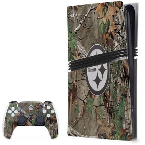 NFL Pittsburgh Steelers Realtree Xtra Green Camo PS5 Pro Bundle Skin