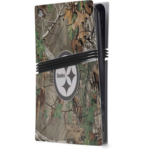 NFL Pittsburgh Steelers Realtree Xtra Green Camo PS5 Pro Console Skin