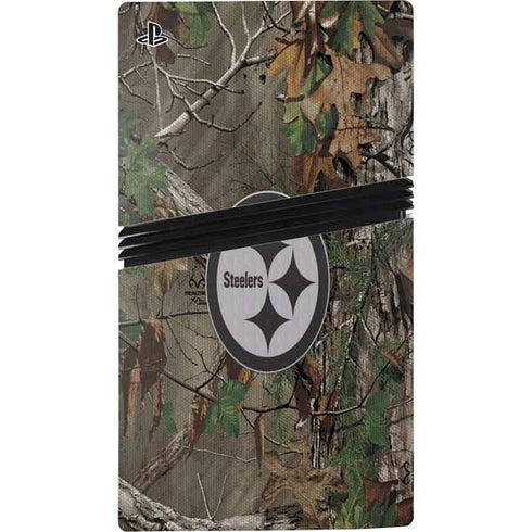 NFL Pittsburgh Steelers Realtree Xtra Green Camo PS5 Pro Console Skin