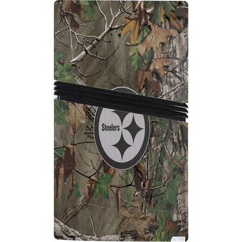 NFL Pittsburgh Steelers Realtree Xtra Green Camo PS5 Pro Console Skin