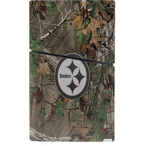 NFL Pittsburgh Steelers Realtree Xtra Green Camo PS5 Slim Digital Edition Console Skin