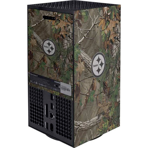 NFL Pittsburgh Steelers Realtree Xtra Green Camo Xbox Series X Bundle Skin