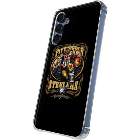 Liquid Blue NFL Pittsburgh Steelers Running Back Galaxy A55 5G Clear Case