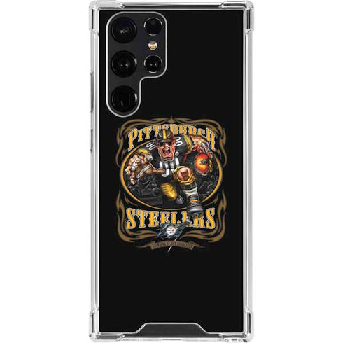 Liquid Blue NFL Pittsburgh Steelers Running Back Galaxy S23 Ultra Clear Case