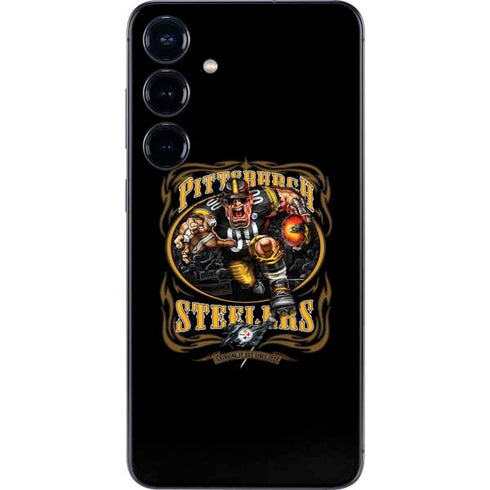 Liquid Blue NFL Pittsburgh Steelers Running Back Galaxy S25 Skin