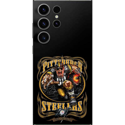 Liquid Blue NFL Pittsburgh Steelers Running Back Galaxy S25 Ultra Skin