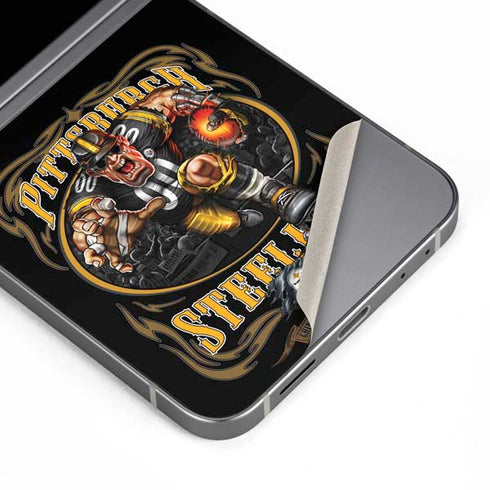 Liquid Blue NFL Pittsburgh Steelers Running Back Galaxy Z Flip6 Skin