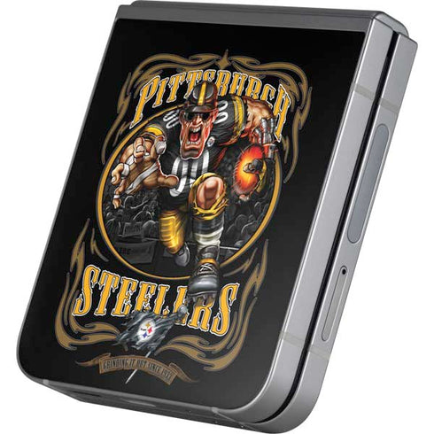 Liquid Blue NFL Pittsburgh Steelers Running Back Galaxy Z Flip6 Skin