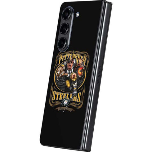 Liquid Blue NFL Pittsburgh Steelers Running Back Galaxy Z Fold5 5G Skin