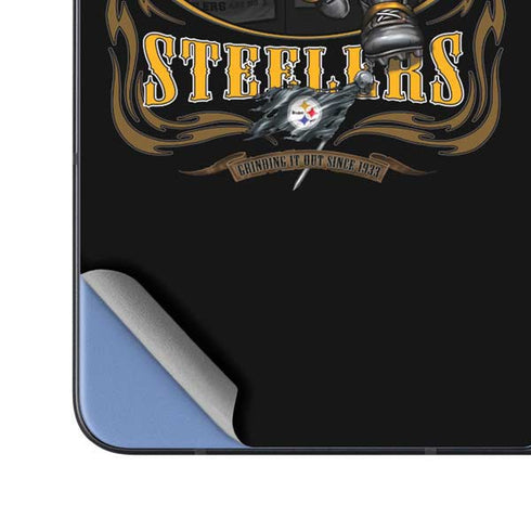 Liquid Blue NFL Pittsburgh Steelers Running Back Galaxy Z Fold5 5G Skin