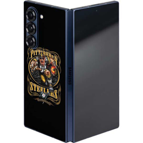 Liquid Blue NFL Pittsburgh Steelers Running Back Galaxy Z Fold6 Skin